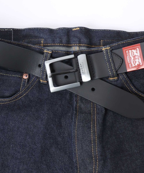 Levi's（リーバイス）の「Levi's/リーバイス 40mm メタルループ 本革 スクエアレザーベルト（ベルト・メンズ・ブラック/ネイビー/ブラウン/ダークブラウン/レッド/モスグリーン・FREE）」の19枚目の写真
