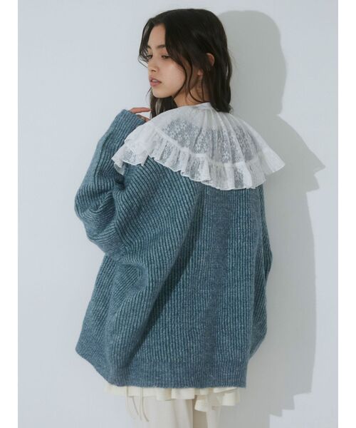 merry jenny（メリージェニー）の「flowerケープブラウス（シャツ/ブラウス・レディース・オフホワイト/ブルー/ブラック・FREE）」の8枚目の写真