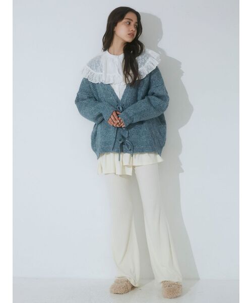 merry jenny（メリージェニー）の「flowerケープブラウス（シャツ/ブラウス・レディース・オフホワイト/ブルー/ブラック・FREE）」の9枚目の写真