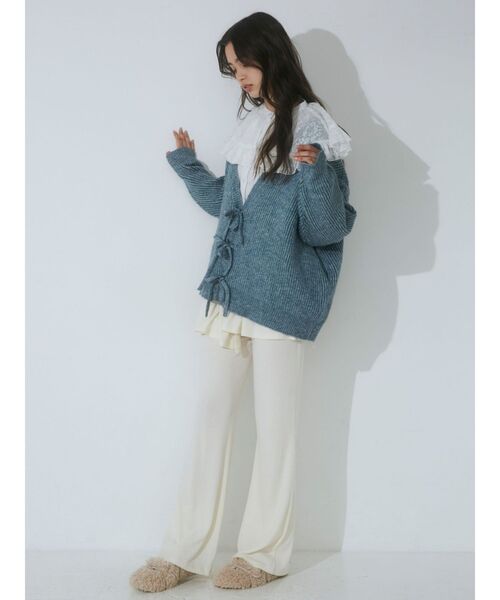 merry jenny（メリージェニー）の「flowerケープブラウス（シャツ/ブラウス・レディース・オフホワイト/ブルー/ブラック・FREE）」の10枚目の写真