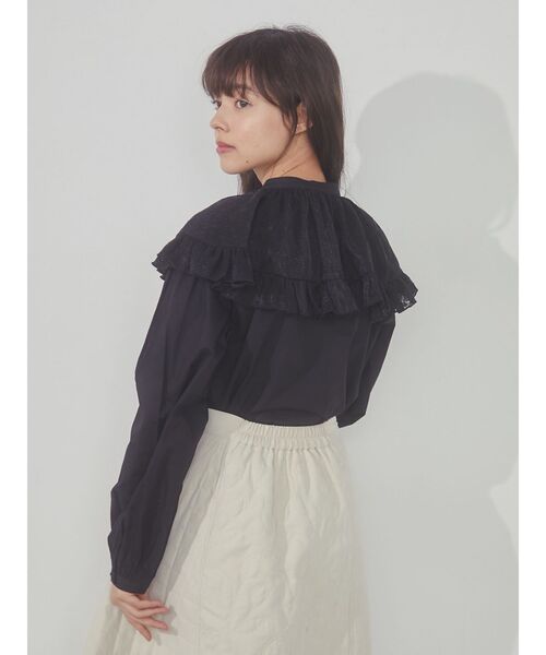 merry jenny（メリージェニー）の「flowerケープブラウス（シャツ/ブラウス・レディース・オフホワイト/ブルー/ブラック・FREE）」の17枚目の写真