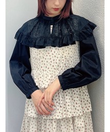 flowerケープブラウス