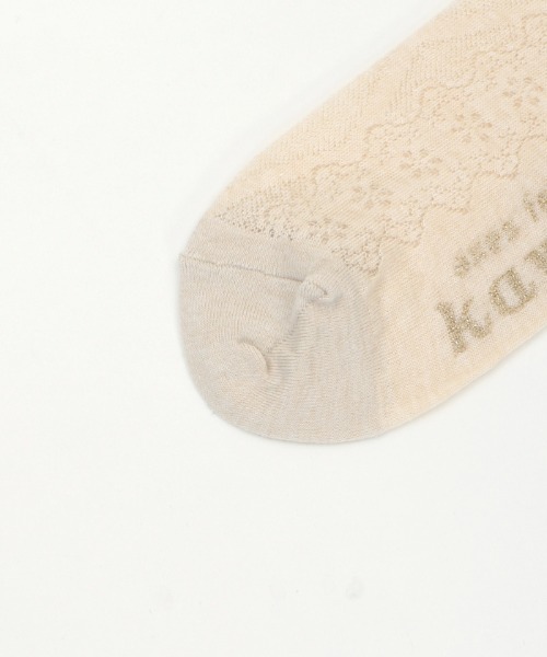 axes femme kawaii(アクシーズファムカワイイ)の「透かしレースアップ柄ソックス(ソックス/靴下・レディース・ワイン/ブラック/ホワイト/ベージュ・FREE)」の7枚目の写真