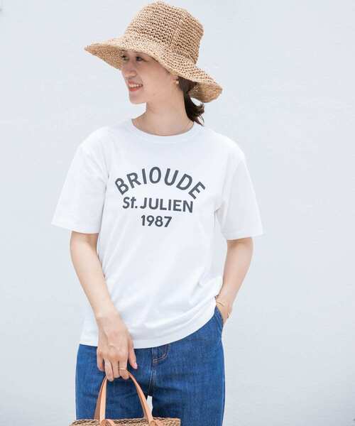 URBAN RESEARCH DOORS(アーバンリサーチドアーズ)の「ロゴプリントTシャツ(Tシャツ/カットソー・レディース・オフホワイト/ネイビー/ピンク・MEDIUM)」の5枚目の写真