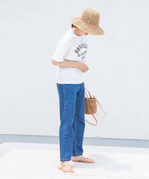 URBAN RESEARCH DOORS(アーバンリサーチドアーズ)の「ロゴプリントTシャツ(Tシャツ/カットソー・レディース・オフホワイト/ネイビー/ピンク・MEDIUM)」の10枚目の写真