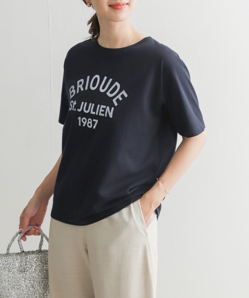 URBAN RESEARCH DOORS(アーバンリサーチドアーズ)の「ロゴプリントTシャツ(Tシャツ/カットソー・レディース・オフホワイト/ネイビー/ピンク・MEDIUM)」の14枚目の写真