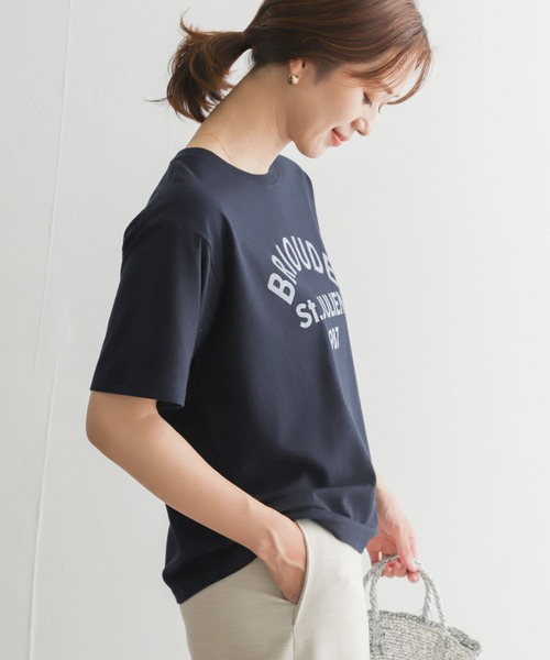 URBAN RESEARCH DOORS(アーバンリサーチドアーズ)の「ロゴプリントTシャツ(Tシャツ/カットソー・レディース・オフホワイト/ネイビー/ピンク・MEDIUM)」の20枚目の写真