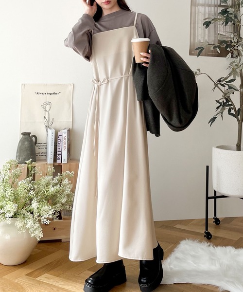 classicalelf（クラシカルエルフ）の「キャミソールワンピース（ワンピース・レディース・アイボリー・SMALL）」の3枚目の写真