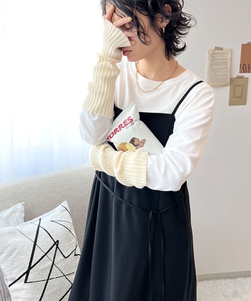 classicalelf（クラシカルエルフ）の「キャミソールワンピース（ワンピース・レディース・アイボリー・SMALL）」の6枚目の写真