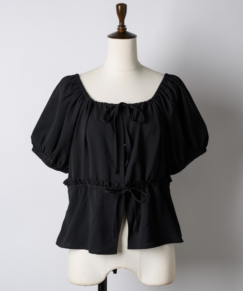 ブラウス シャツ 2way frill french sleeve blouse / 2wayフリルフレンチスリーブブラウス レディース lawgy ブラウス シャツ 2way frill french sleeve blouse / 2way