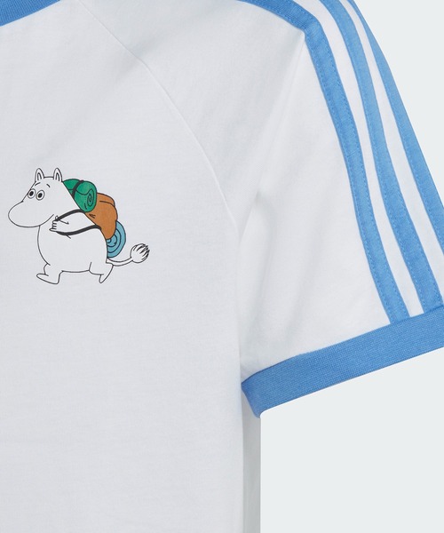 adidas(アディダス)の「アディダス オリジナルス × ムーミン Tシャツ / アディダスオリジナルス adidas Originals(Tシャツ/カットソー・キッズ・ホワイト/イエロー・130/140/150/160)」の4枚目の写真