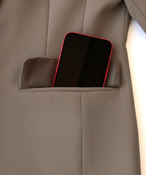 RUIRUE BOUTIQUE（ルイルエブティック）の「選べる4タイプ洗えるベーシックビジネススーツ　テーパードパンツセット（Aセット/Cセット）《着用動画あり》（スーツセット・レディース・ブラウン/ブラック系1/ブラック/ネイビー/ネイビー系1/ブラウン系1/アイボリー/グレー/グレー系1/アイボリー系1・3L/5L/L/M/S/4L/LL）」の20枚目の写真