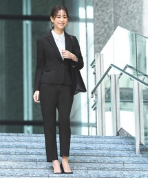 RUIRUE BOUTIQUE（ルイルエブティック）の「選べる4タイプ洗えるベーシックビジネススーツ　テーパードパンツセット（Aセット/Cセット）《着用動画あり》（スーツセット）」