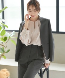 RUIRUE BOUTIQUE（ルイルエブティック）の「選べる4タイプ洗えるベーシックビジネススーツ　テーパードパンツセット（Aセット/Cセット）《着用動画あり》（スーツセット）」