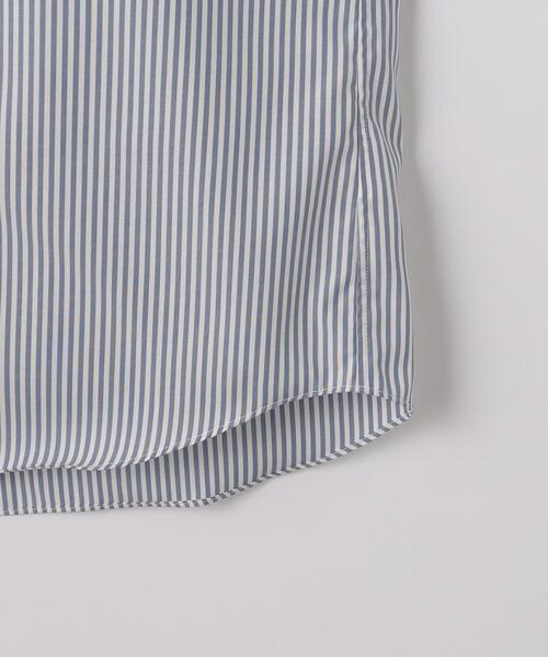 green label relaxing（グリーンレーベルリラクシング）の「コットン ロンドンストライプ スタンダード ワイドカラー ドレスシャツ -イージーアイロン-（ビジネスシャツ・メンズ・ネイビー/ライトグレー・38cm/40cm/43cm/39cm/41cm/42cm/37cm）」の11枚目の写真