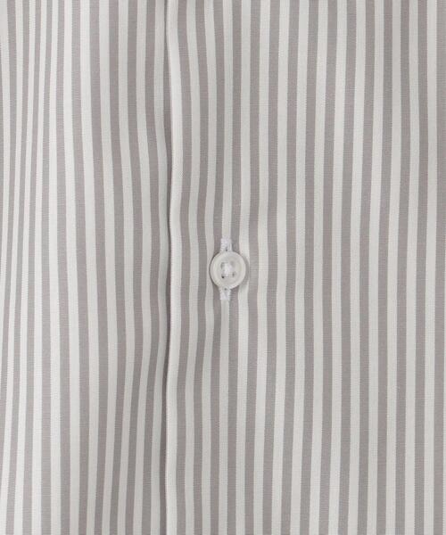 green label relaxing（グリーンレーベルリラクシング）の「コットン ロンドンストライプ スタンダード ワイドカラー ドレスシャツ -イージーアイロン-（ビジネスシャツ・メンズ・ネイビー/ライトグレー・38cm/40cm/43cm/39cm/41cm/42cm/37cm）」の17枚目の写真
