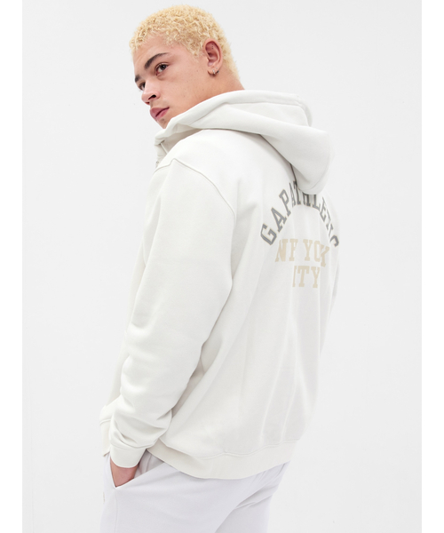 GAP（ギャップ）の「GAP "ATHLETIC" アーチロゴ パーカー(ユニセックス)（パーカー・メンズ・ホワイト系その他/ワイン/グレー/ブラック系その他/ブルー・M/L/XL/XS/S）」の2枚目の写真