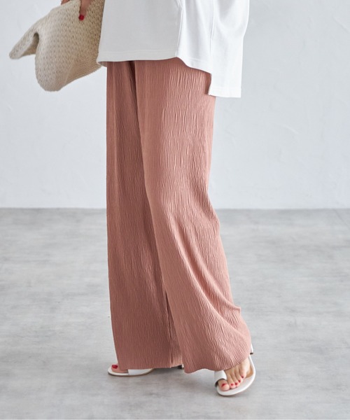 each(イーチ)の「セルフカット無地&アソート柄リラックスパンツ(その他パンツ・レディース・ブラック/ダークブラック/ダークグレー/ブラック系その他/ベージュ/スモークピンク/グリーン/アイボリー/ホワイト/ホワイト系その他/レオパード/ブラウン系カモフラージュ/ブラック系その他2/グレー系カモフラージュ/ゼブラ・FREE)」の11枚目の写真