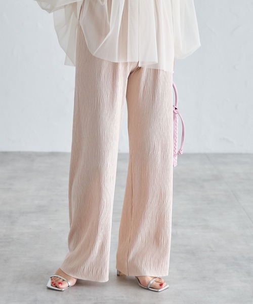 each(イーチ)の「セルフカット無地&アソート柄リラックスパンツ(その他パンツ・レディース・ブラック/ダークブラック/ダークグレー/ブラック系その他/ベージュ/スモークピンク/グリーン/アイボリー/ホワイト/ホワイト系その他/レオパード/ブラウン系カモフラージュ/ブラック系その他2/グレー系カモフラージュ/ゼブラ・FREE)」の3枚目の写真