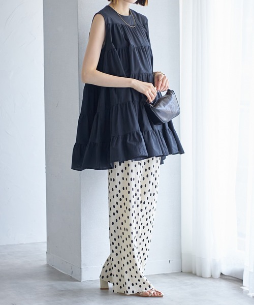 each(イーチ)の「セルフカット無地&アソート柄リラックスパンツ(その他パンツ・レディース・ブラック/ダークブラック/ダークグレー/ブラック系その他/ベージュ/スモークピンク/グリーン/アイボリー/ホワイト/ホワイト系その他/レオパード/ブラウン系カモフラージュ/ブラック系その他2/グレー系カモフラージュ/ゼブラ・FREE)」の21枚目の写真