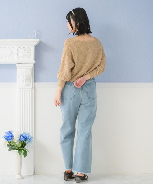 ems excite（エムズエキサイト）の「ダメージデニムPT（デニムパンツ・レディース・ブラック/ライトブルー/ピンク・FREE）」の21枚目の写真