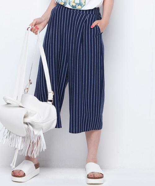 WEGO(ウィゴー)の「WEGO/ カットガウチョパンツ(その他パンツ・レディース・ホワイト系その他/ブラック/杢グレー/オフホワイト/カーキ/ブルー系その他・FREE)」の6枚目の写真