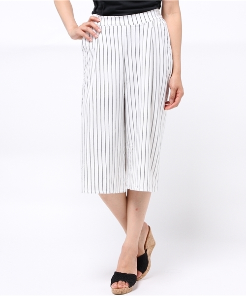 WEGO(ウィゴー)の「WEGO/ カットガウチョパンツ(その他パンツ・レディース・ホワイト系その他/ブラック/杢グレー/オフホワイト/カーキ/ブルー系その他・FREE)」の8枚目の写真