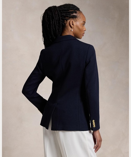 週末セールPolo Ralph Laurenロゴクレスト ニットブレザーネイビー ロゴクレスト ニット ブレザー（その他アウター）｜POLO RALPH LAUREN