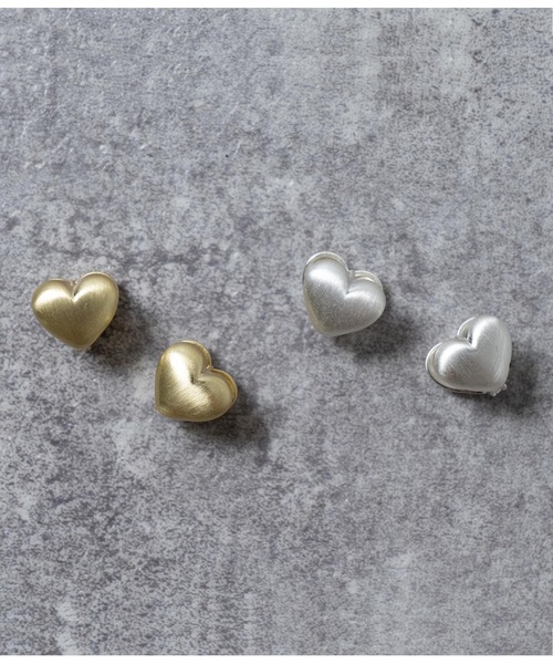 ANAP(アナップ)の「ハートワンタッチピアス(ピアス(両耳用)・レディース・シルバー/ゴールド・FREE)」の7枚目の写真