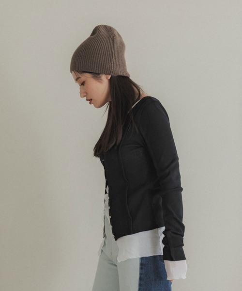 UNITED TOKYO(ユナイテッドトウキョウ)の「フリーカスタムセットカットソー|ウォッシャブル(Tシャツ/カットソー・レディース・ブラック/イエロー・FREE)」の14枚目の写真