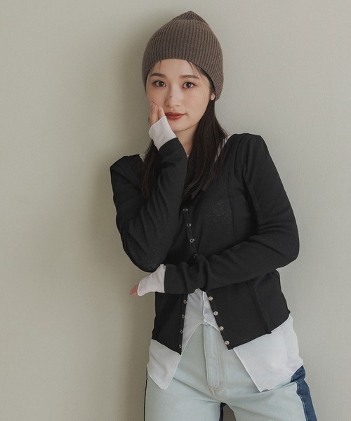 UNITED TOKYO(ユナイテッドトウキョウ)の「フリーカスタムセットカットソー|ウォッシャブル(Tシャツ/カットソー・レディース・ブラック/イエロー・FREE)」の22枚目の写真