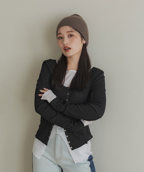 UNITED TOKYO(ユナイテッドトウキョウ)の「フリーカスタムセットカットソー|ウォッシャブル(Tシャツ/カットソー・レディース・ブラック/イエロー・FREE)」の19枚目の写真