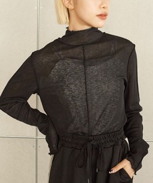 w closet | シアーメローハイネックプルオーバー(Tシャツ/カットソー)