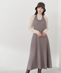 NATURAL BEAUTY BASIC | ◇ホルターネックフレアジャンスカ(ジャンパースカート)