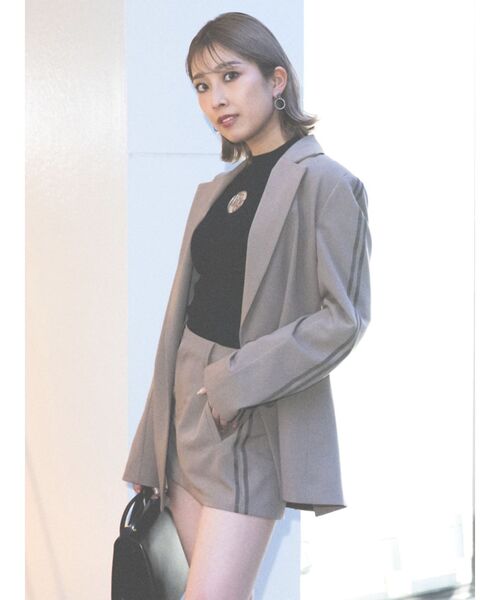 GYDA(ジェイダ)の「GG MOLDリブニット トップス(ニット/セーター・レディース・ブラック/オフホワイト/ピンク・FREE)」の11枚目の写真