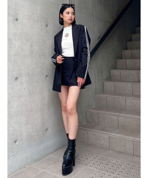 GYDA(ジェイダ)の「GG MOLDリブニット トップス(ニット/セーター・レディース・ブラック/オフホワイト/ピンク・FREE)」の20枚目の写真