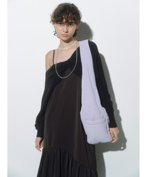 【emmi atelier】クロスニットセットワンピース