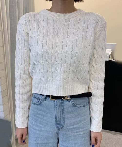 ルネ ニット セーター リボン 長袖 38 ルネ Rene 長袖セーター⁄ニット サイズ38 M - 黒 レディース クルー