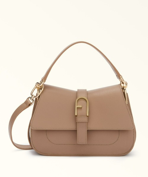 FURLA（フルラ）の「フルラ フロー ミニ トップハンドルバッグ（ハンドバッグ・レディース・ブラック/モカ/ホワイト・ONE SIZE）」の3枚目の写真