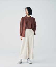 ストレッチコーデュロイワイドパンツ