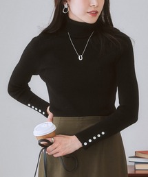 nissen | 【しっとりもちもち素材】タートルネックニット(ニット/セーター)