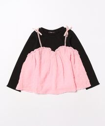 Caldia | シフォンキャミチュニックTシャツ(Tシャツ/カットソー)