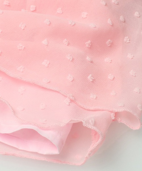 Caldia(カルディア)の「シフォンキャミチュニックTシャツ(Tシャツ/カットソー・キッズ・ラベンダー/スミクロ/オフホワイト・120/100/110/140/130)」の8枚目の写真