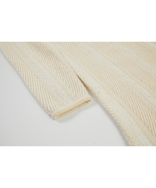 tageechita（タジチタ）の「【tageechita】フード付きフリンジニットワンピース（ワンピース・レディース・オフホワイト/ブラウン・L/M/S）」の21枚目の写真