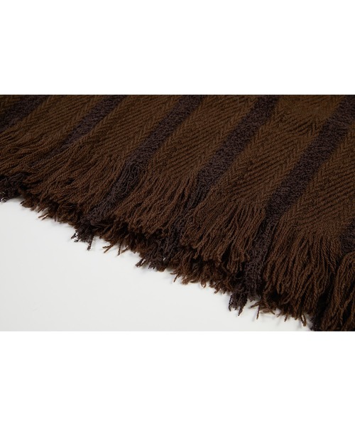 tageechita（タジチタ）の「【tageechita】フード付きフリンジニットワンピース（ワンピース・レディース・オフホワイト/ブラウン・L/M/S）」の18枚目の写真