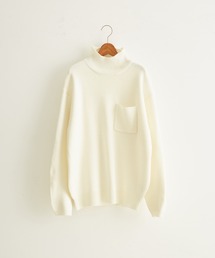 アンチピリング タートルニット プルオーバー / 毛玉防止