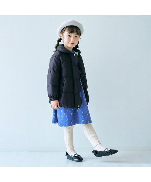 apres les cours（アプレレクール）の「お花ケーブルソックス&レギンスセット（タイツ/ストッキング・キッズ・アイボリー/チャコール/ピンク・110/140/90/100/120）」の8枚目の写真