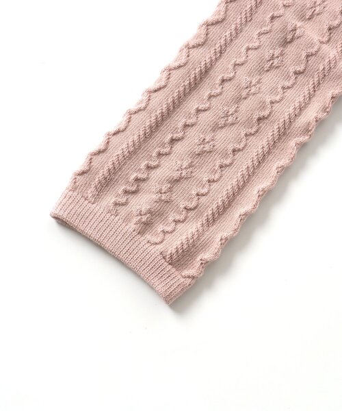 apres les cours（アプレレクール）の「お花ケーブルソックス&レギンスセット（タイツ/ストッキング・キッズ・アイボリー/チャコール/ピンク・110/140/90/100/120）」の21枚目の写真