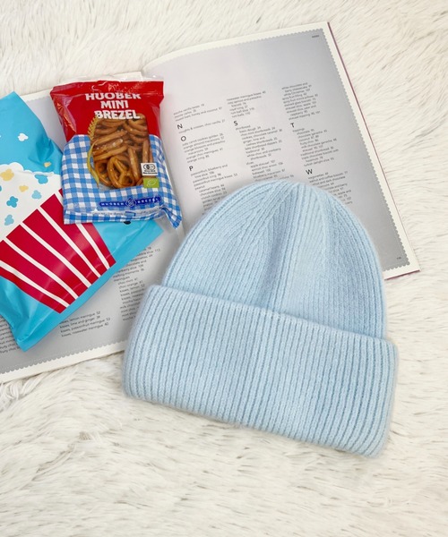 セール】モヘアライクニットビーニー（ニットキャップ/ビーニー