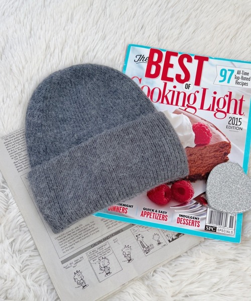 セール】モヘアライクニットビーニー（ニットキャップ/ビーニー